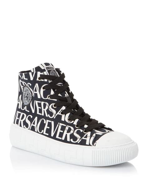 versace la greca high-top sneakers|versace greca sneakers men's.